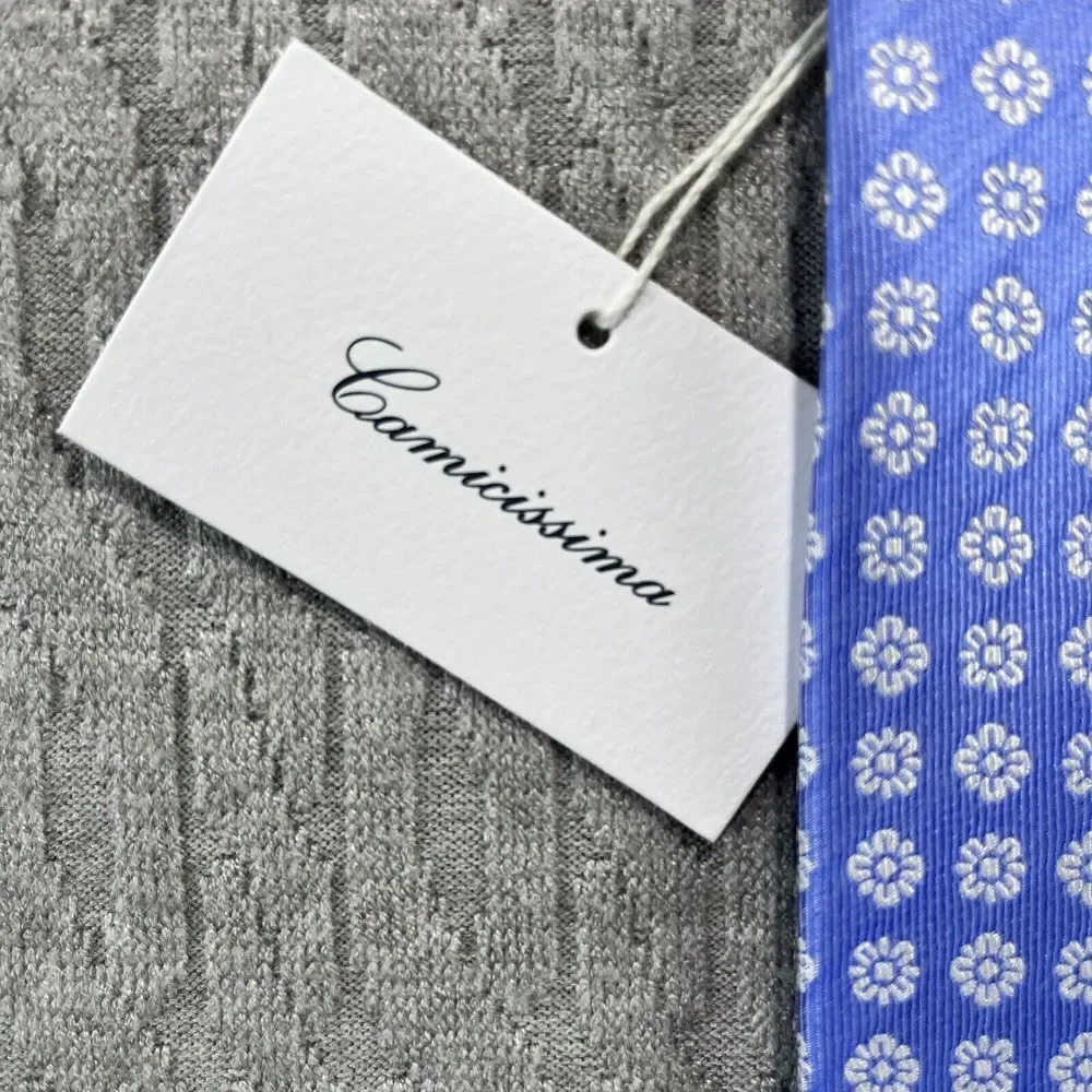 Camicissims New With‎ Tags 100% Silk Class A Men's dress tie(59x3 1/4in.)